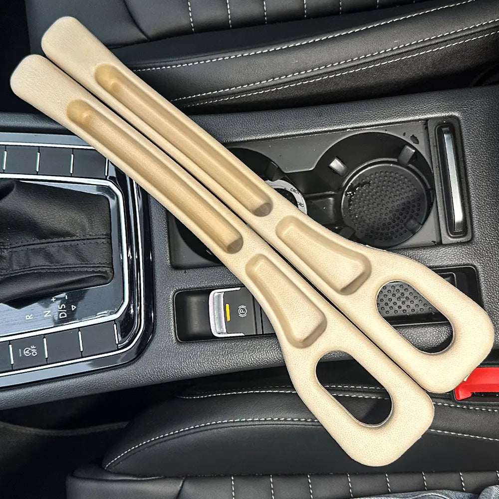 2Pcs Car Seat Gap Filler, Dual Slot Design, Car Interior Accessories, Phone & Key Storage Box, Car Slot Pad, Seat Gap Fillers