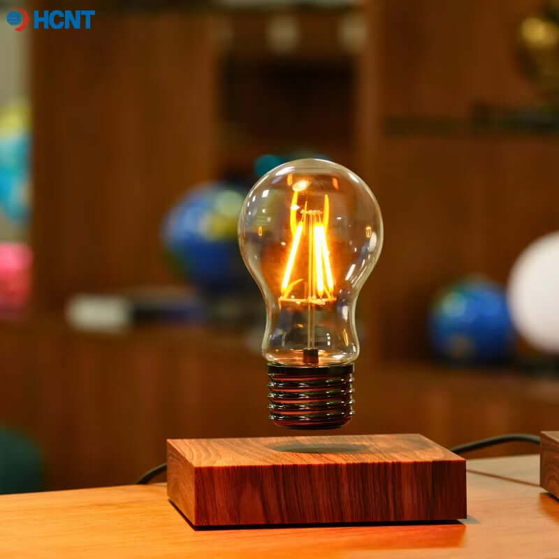 Magnetic Levitating Floating Wireless LED Light Bulb Desk Lamp for Unique Gifts Room Night Light Home Office Decor Tech Toy