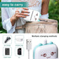 Compact Wireless Mini Thermal Printer - Perfect for On-the-Go Photo Printing with 6 Rolls Included