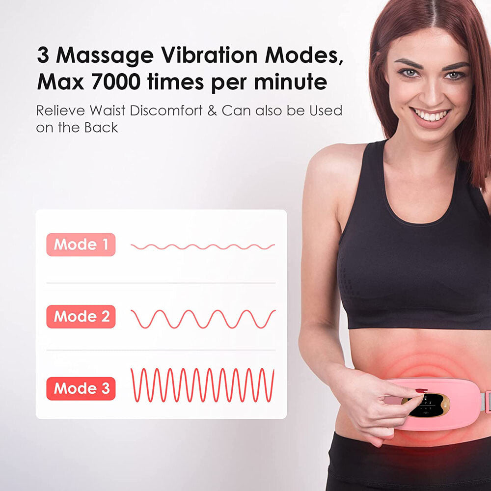 Experience Ultimate Comfort with the Electric Heating Menstrual Vibration Pad Belt for Effective Period Pain Relief