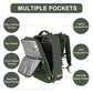 Large Travel Backpack for Women Men Laptop Bag Airline Approved Carry on Backpacks Waterproof anti Theft Gym Bags Hiking Flight Approved Luggage Casual Daypack, Large, Army Green