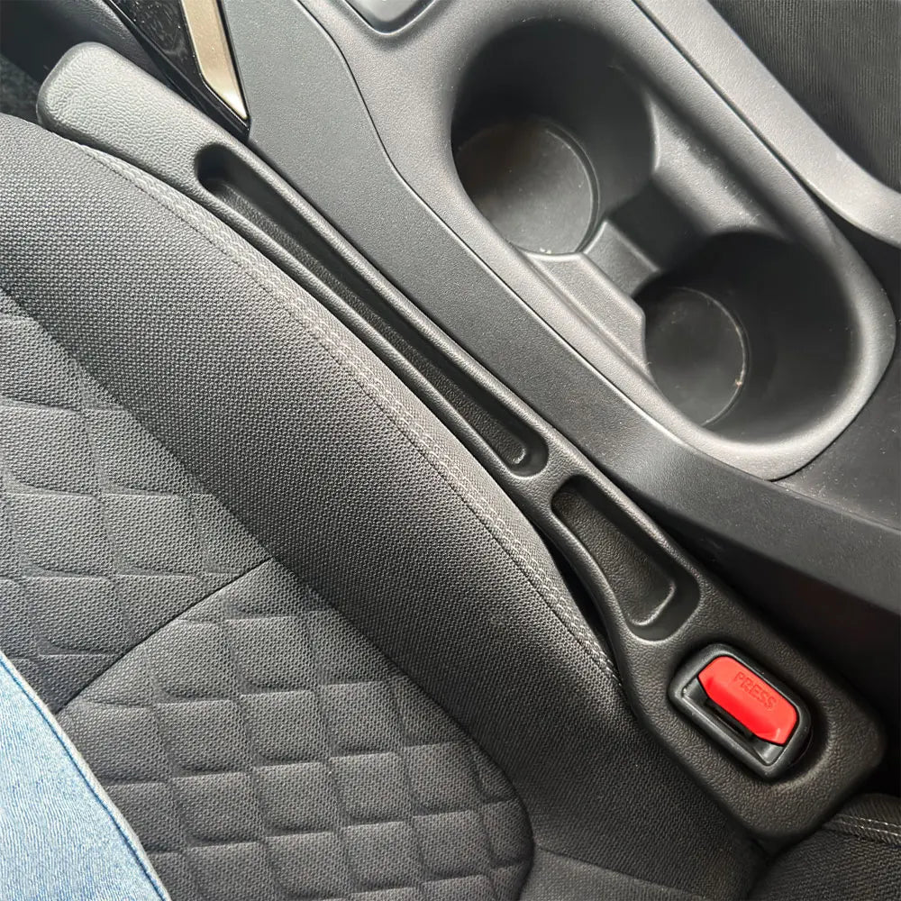 2Pcs Car Seat Gap Filler, Dual Slot Design, Car Interior Accessories, Phone & Key Storage Box, Car Slot Pad, Seat Gap Fillers