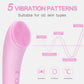 Rechargeable Silicone Facial Cleansing Brush with Heat Massage - Waterproof Face Scrubber for Men and Women in Pink