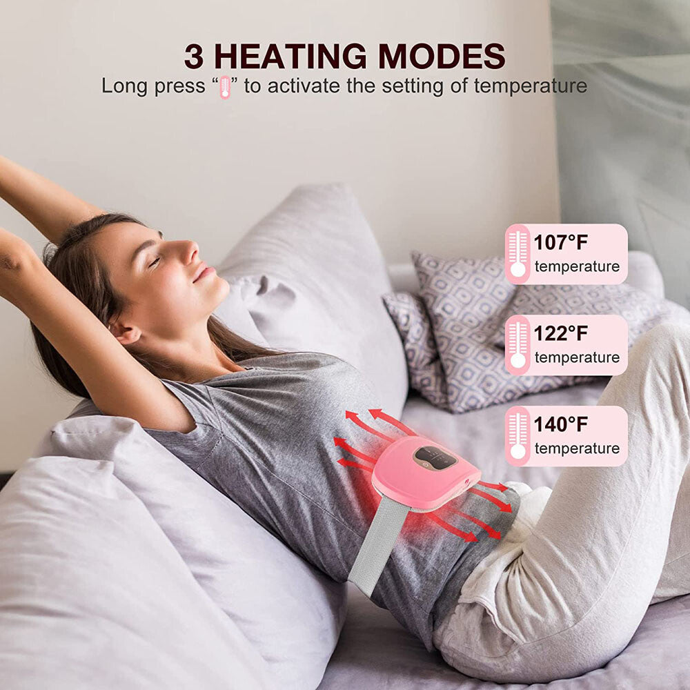 Experience Ultimate Comfort with the Electric Heating Menstrual Vibration Pad Belt for Effective Period Pain Relief