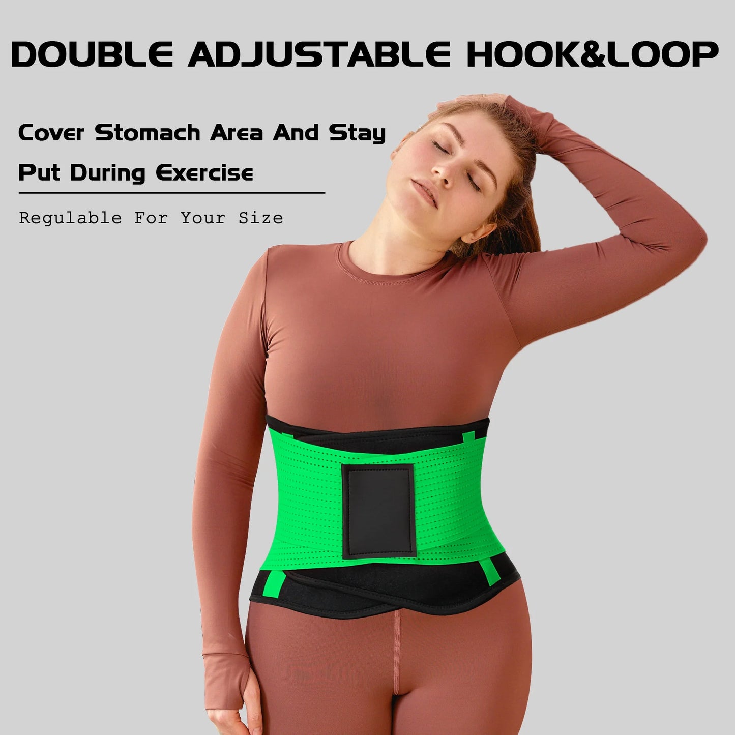 Transform Your Shape with Our Adjustable Green Waist Trainer for Women - Ultimate Tummy Control & Back Support for Yoga and Everyday Wear