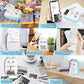 Compact Wireless Mini Thermal Printer - Perfect for On-the-Go Photo Printing with 6 Rolls Included