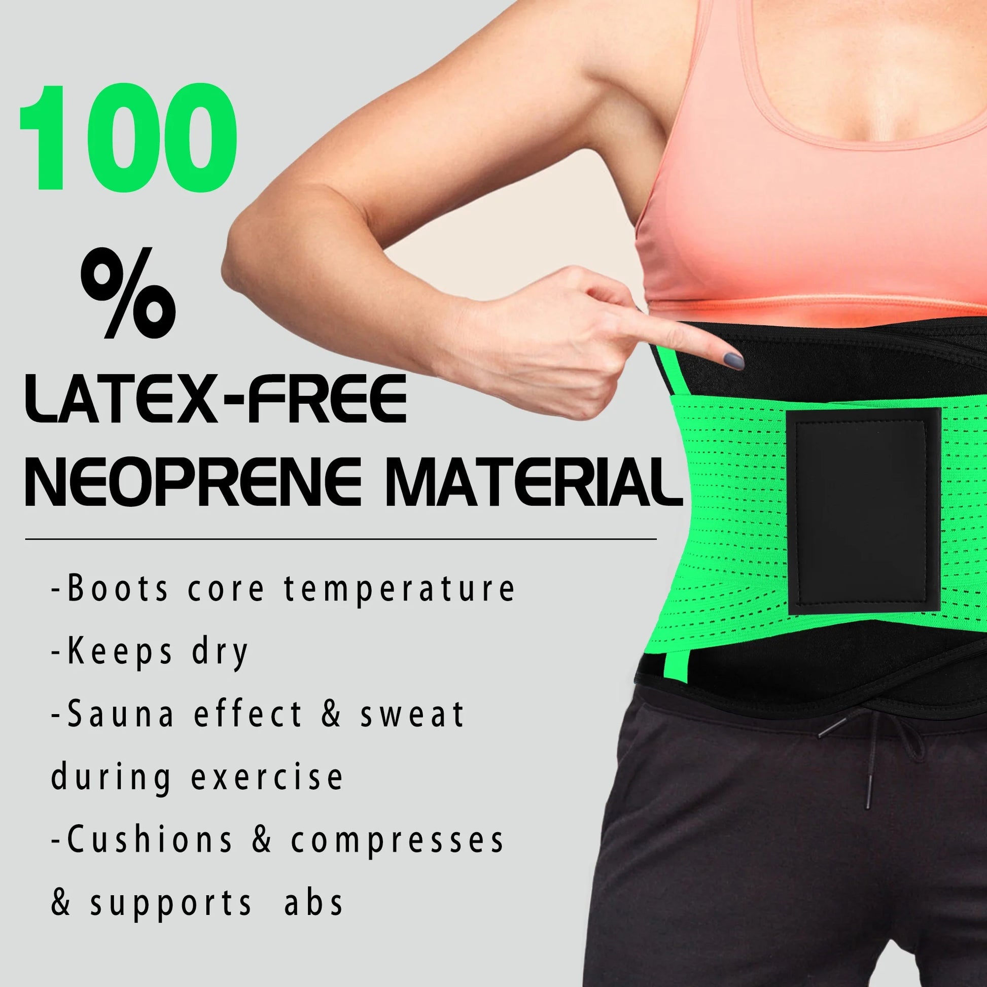 Transform Your Shape with Our Adjustable Green Waist Trainer for Women - Ultimate Tummy Control & Back Support for Yoga and Everyday Wear
