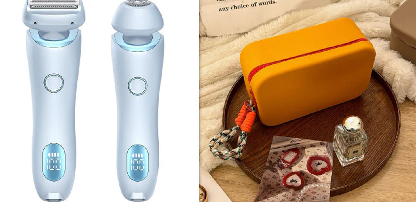 “2-In-1 USB Rechargeable Hair Remover & Epilator – Smooth Shave for Face, Body, and Bikini”