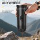 3-in-1 Portable Espresso Maker with Self-Heating Function, USB-C Connectivity, LED Display, 20 Bar Pressure, Compatible with Coffee Grounds and Capsules – Ideal for Travel, Car, RV, and Camping