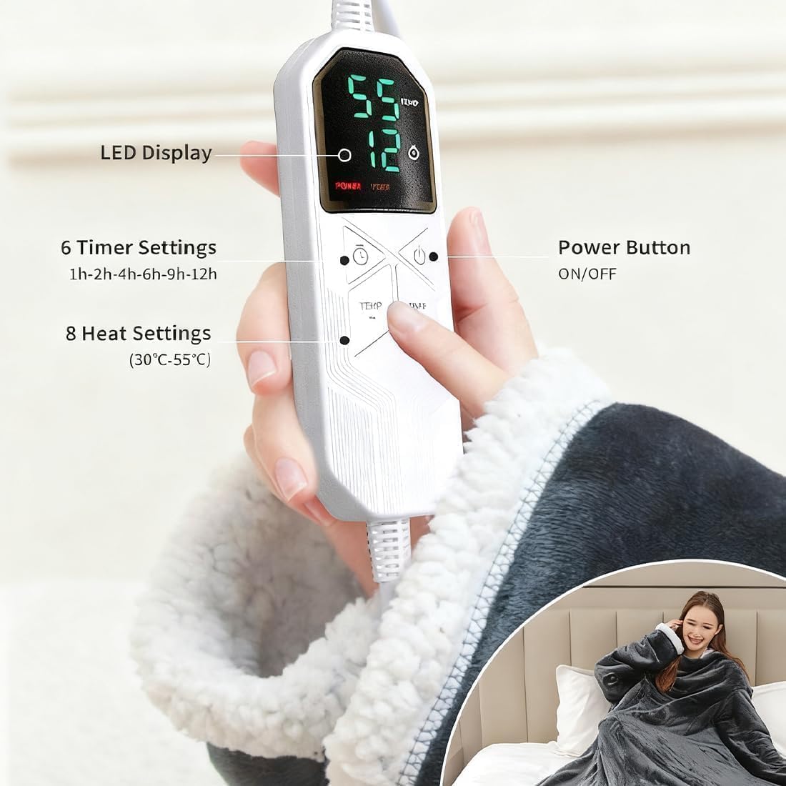 Snuggly Heated Comfort Cape for Cozy Warmth