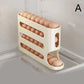 4 Layers Automatic Rolling Egg Holder Rack Fridge Egg Storage Box Container Kitchen Refrigerator Egg Dispenser Fridge Organizer