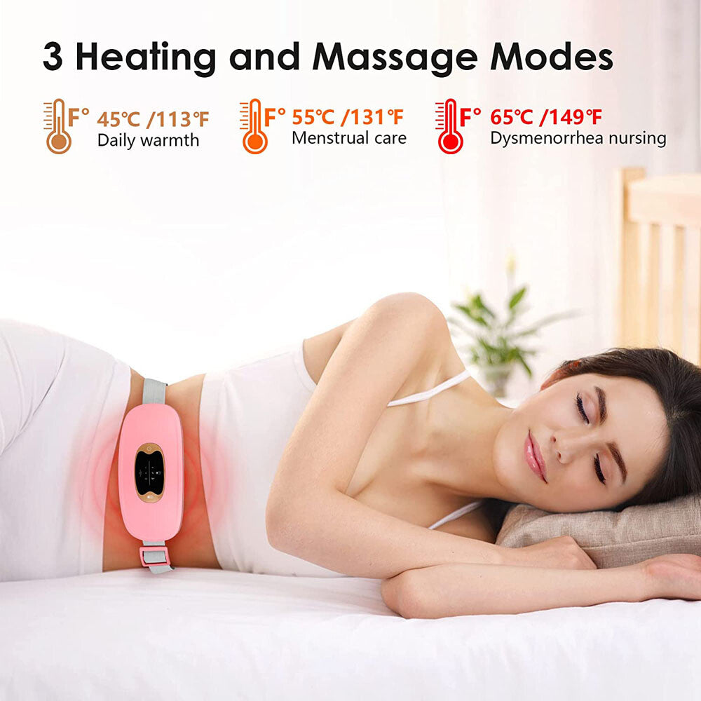 Experience Ultimate Comfort with the Electric Heating Menstrual Vibration Pad Belt for Effective Period Pain Relief
