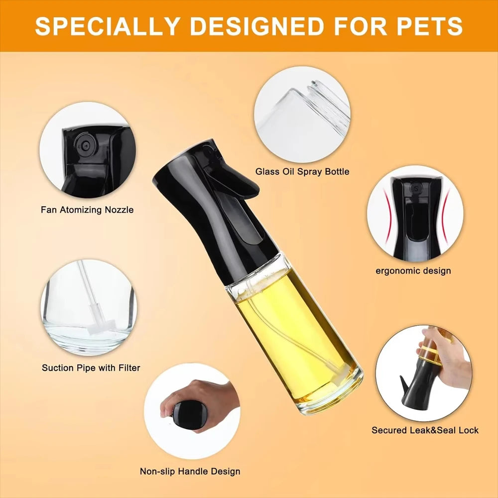Kitchen Oil Atomiser, Olive Oil Spray Bottle,Sprayer for Cooking, Outdoor Grilling,Sprays Cooking Sauces and Vinegar Varieties