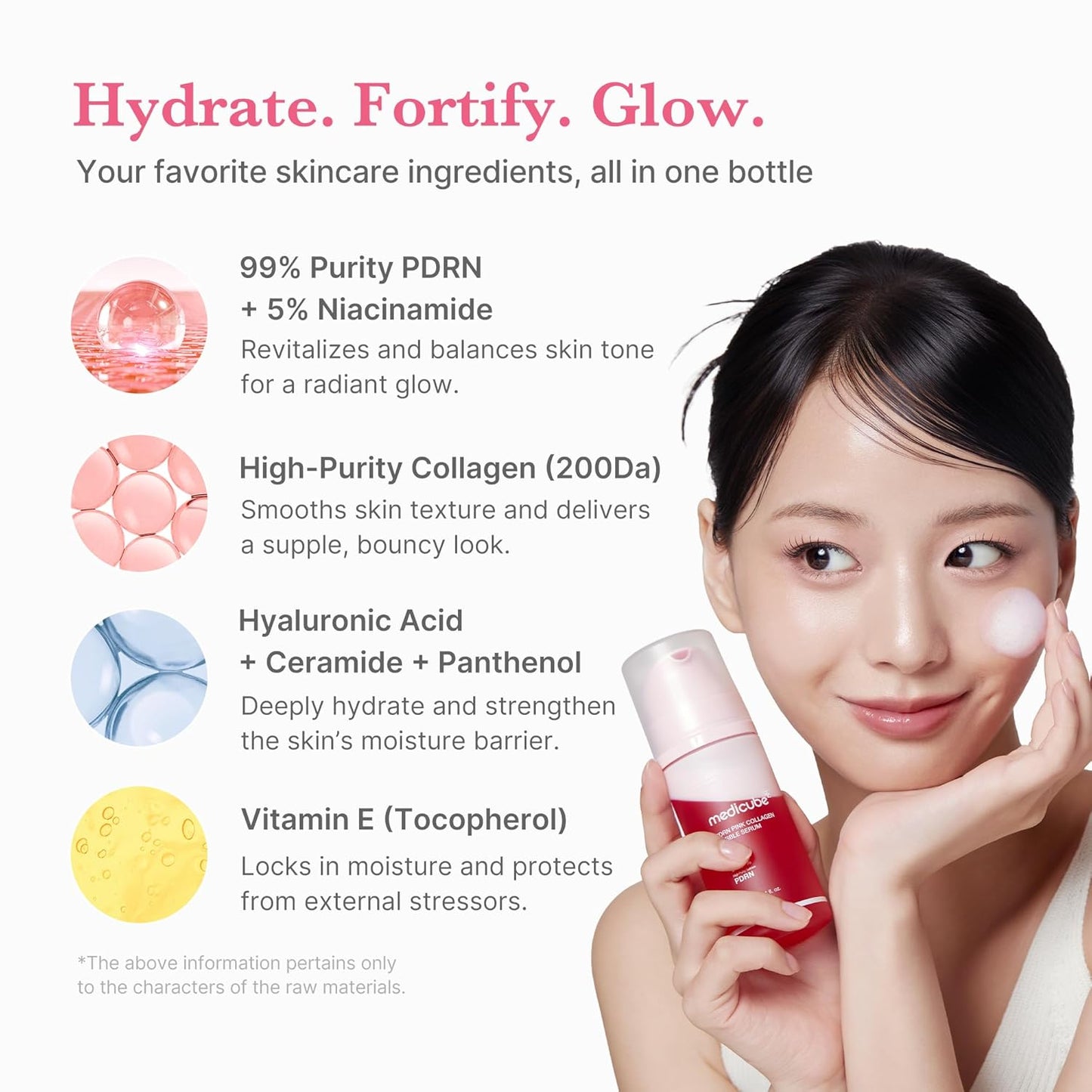 Revitalize Your Skin with PDRN Pink Collagen Bubble Serum - Fast-Absorbing, Lightweight Formula for a Radiant Glow and Plump Complexion | 3.21 Fl.Oz