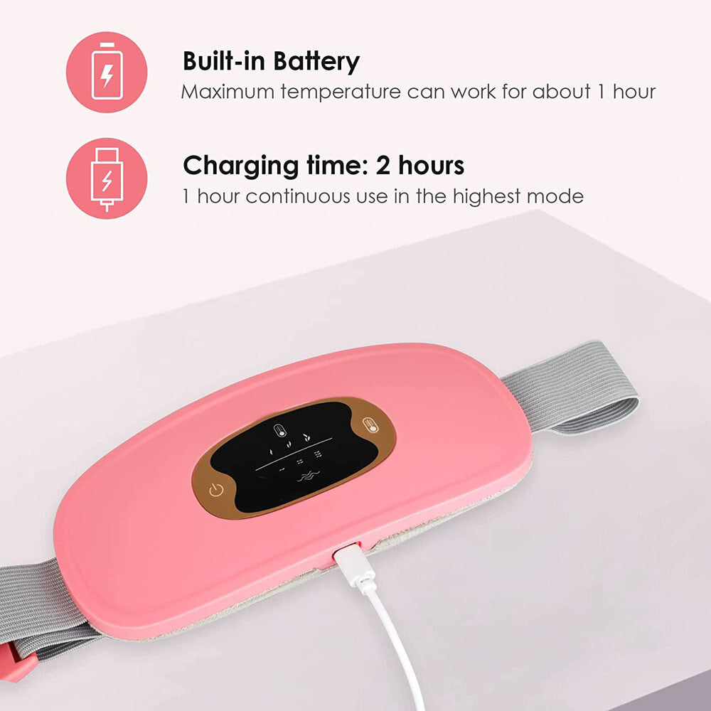 Experience Ultimate Comfort with the Electric Heating Menstrual Vibration Pad Belt for Effective Period Pain Relief