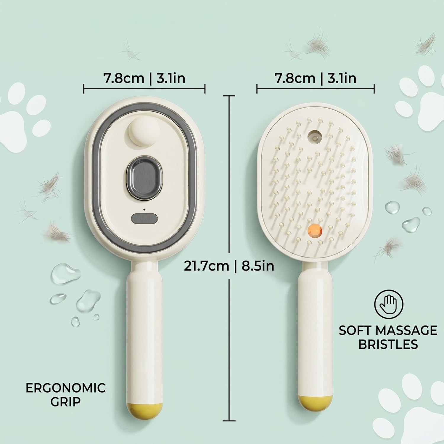 Revolutionary Steam Hair Brush: Effortless Straightening & Nourishing Essential Oil Mist for Gorgeous Hair