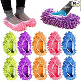 10Pcs Mop Slippers for Floor Cleaning Washable Shoes Cover Soft Microfiber Dust