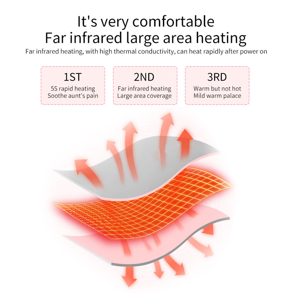 Experience Ultimate Comfort with the Electric Heating Menstrual Vibration Pad Belt for Effective Period Pain Relief