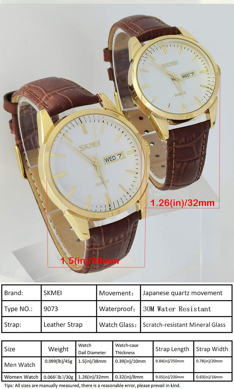 Women'S Watches for Ladies Female Black Leather Band Waterproof Fashion Casual Simple Dress Quartz Analog Day Date Calendar Business Light Wrist Watch Wife Girls Gifts