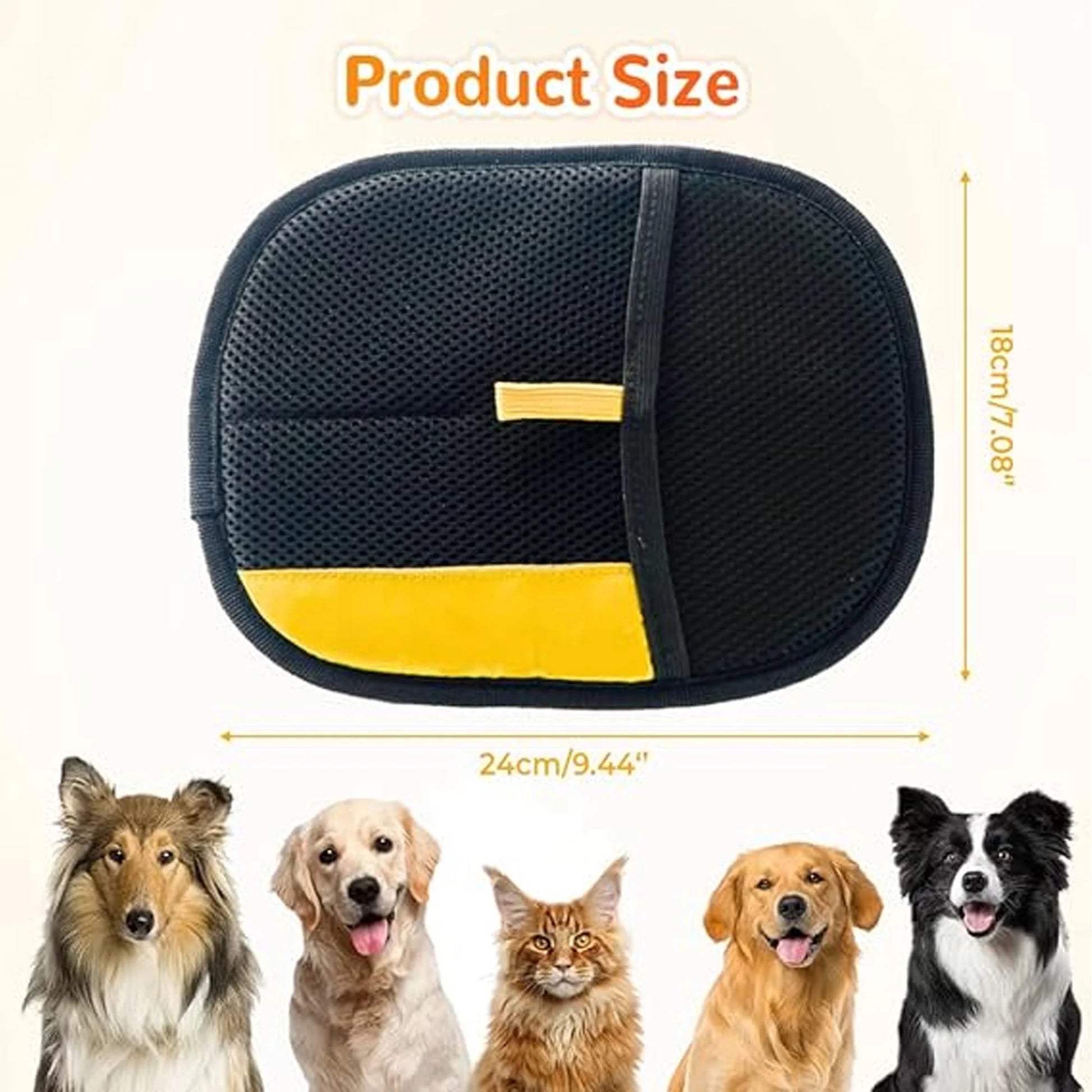 Transform Your Home with 2Pcs Electrostatic Pet Hair Removal Gloves - Reusable and Washable Grooming Solution for Dogs and Cats!