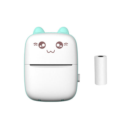 Compact Wireless Mini Thermal Printer - Perfect for On-the-Go Photo Printing with 6 Rolls Included