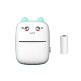 Compact Wireless Mini Thermal Printer - Perfect for On-the-Go Photo Printing with 6 Rolls Included