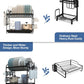 3-Tier Spice Rack Organizer for Cabinet, Step Cabinet Organizer and Storage, with Protective Railing, for Pantry, Kitchen Countertop Storage (1-Tier Spice Rack)