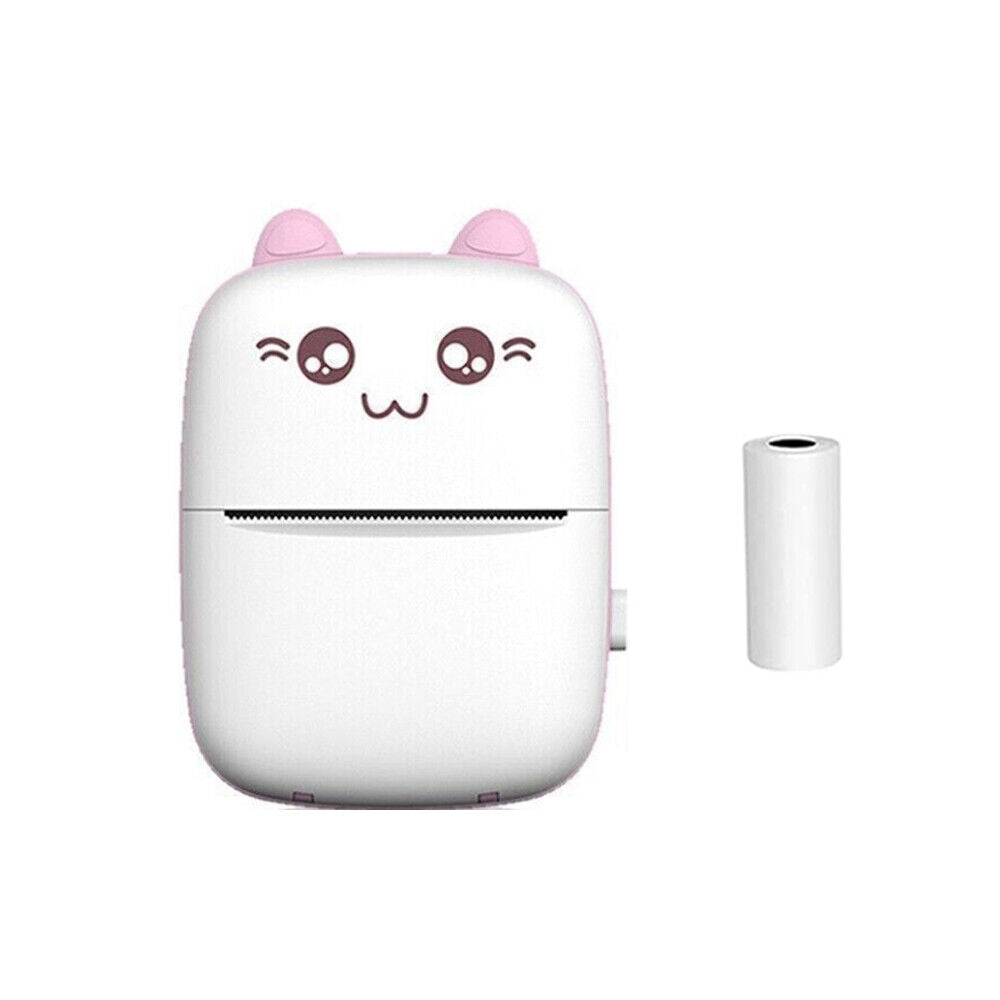 Compact Wireless Mini Thermal Printer - Perfect for On-the-Go Photo Printing with 6 Rolls Included