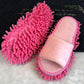 1 Pair Microfiber Dust Mop Slippers Lazy Quick Cleaning Floor Cleaning Slipper Washable Home Shoes Home Bathroom Cleanning Tools