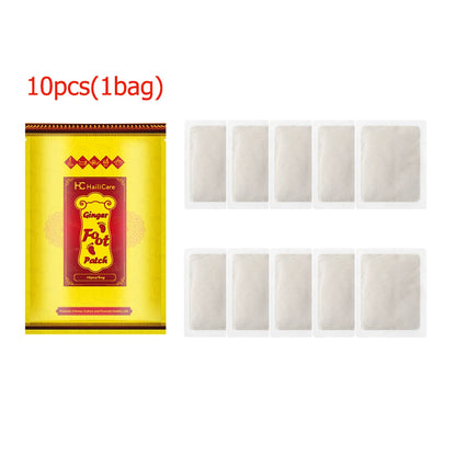 10/50/100Pcs Natural Ginger Foot Patch Herbal Detox Foot Sticker Weight Loss Relieve Stress Relaxation Deep Cleansing Help Sleep