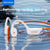 POLVCDG X9 Bone Conduction Earphones 32G IPX8 Waterproof Open Design for Swimming Running Cycling Hanging Earphones