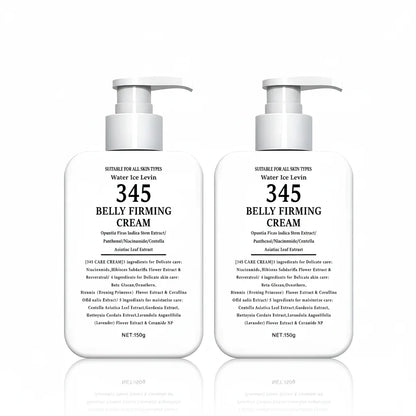 345 Belly Firming Cream Opuntia Stem Extract. Niacinamide Panthenol. Targets Crepey Skin. Tightens Firms. All Skin Types. 150g.