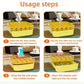 Effortless Ice Making: 50 Grid Handheld Press Type Ice Cube Mold - No Power Needed, Double-Layer Design for Easy Use in Your Kitchen