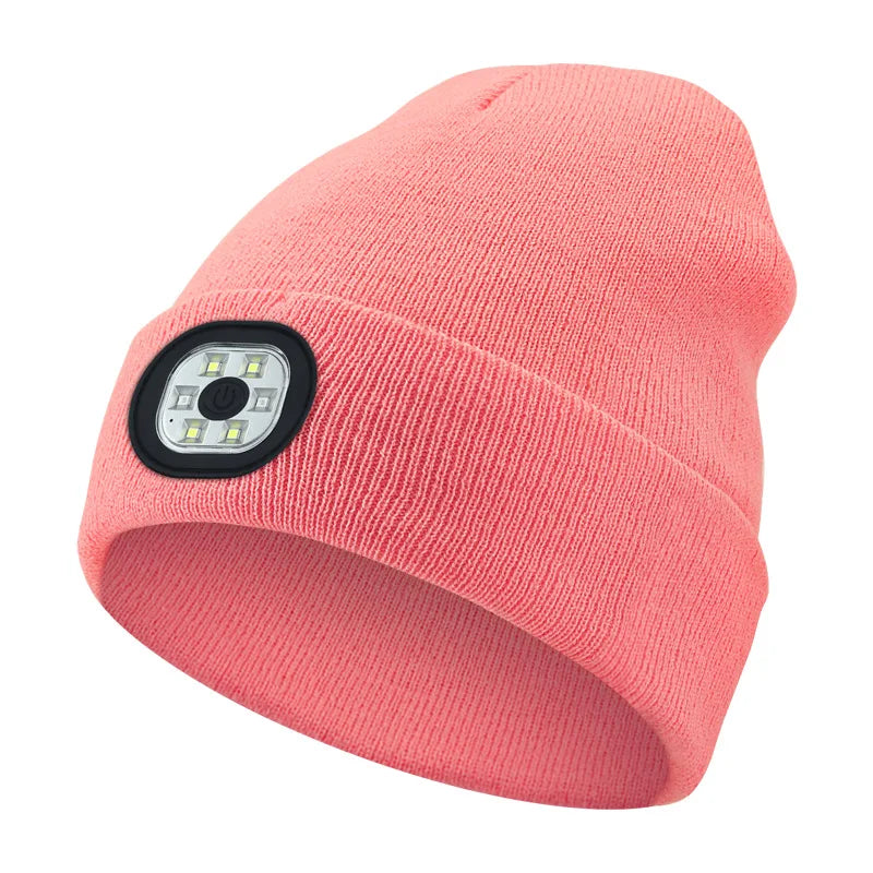 3-in-1 Function Bluetooth Beanie, Bluetooth Beanie with Light, Unisex 6 LED USB Rechargeable with Cordless Headphones  beanie