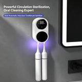 Mini Portable Rechargeable Travel Toothbrush Sterilizer Induction Switch with Charge Display UV Toothbrush Sterilizer Case