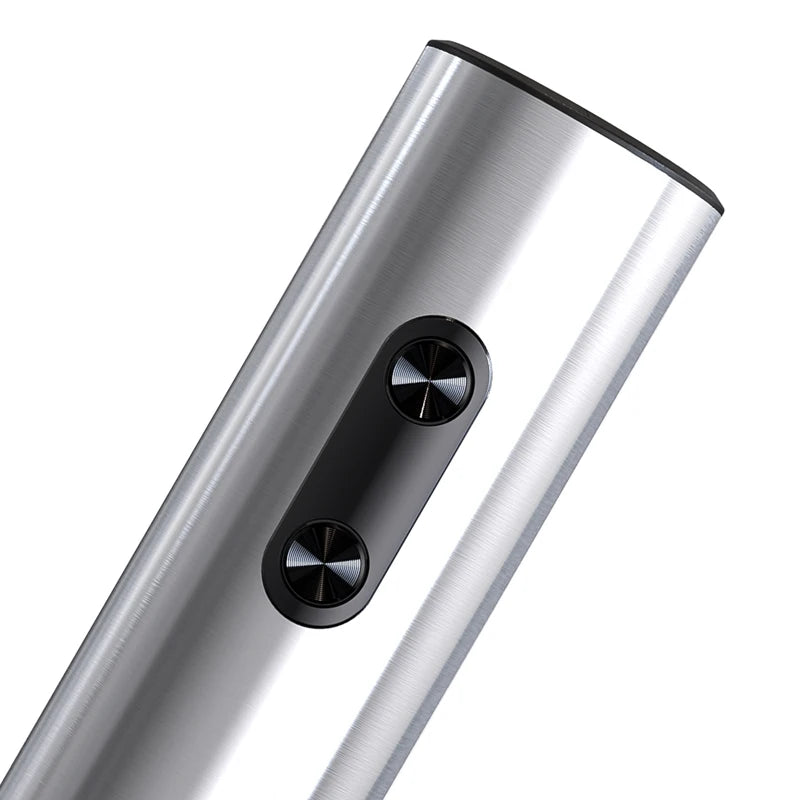 Electric Wine Opener Stainless Steel Wine Bottle Opener Wine Corkscrew with LED Light and Tin Cutter Bar Wine Tool