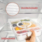 4Grid /8 Grid Snack Box Container, Portable Travel Charcuterie Board with Lid, Refrigerator Food Storage Box, Snack Organizer