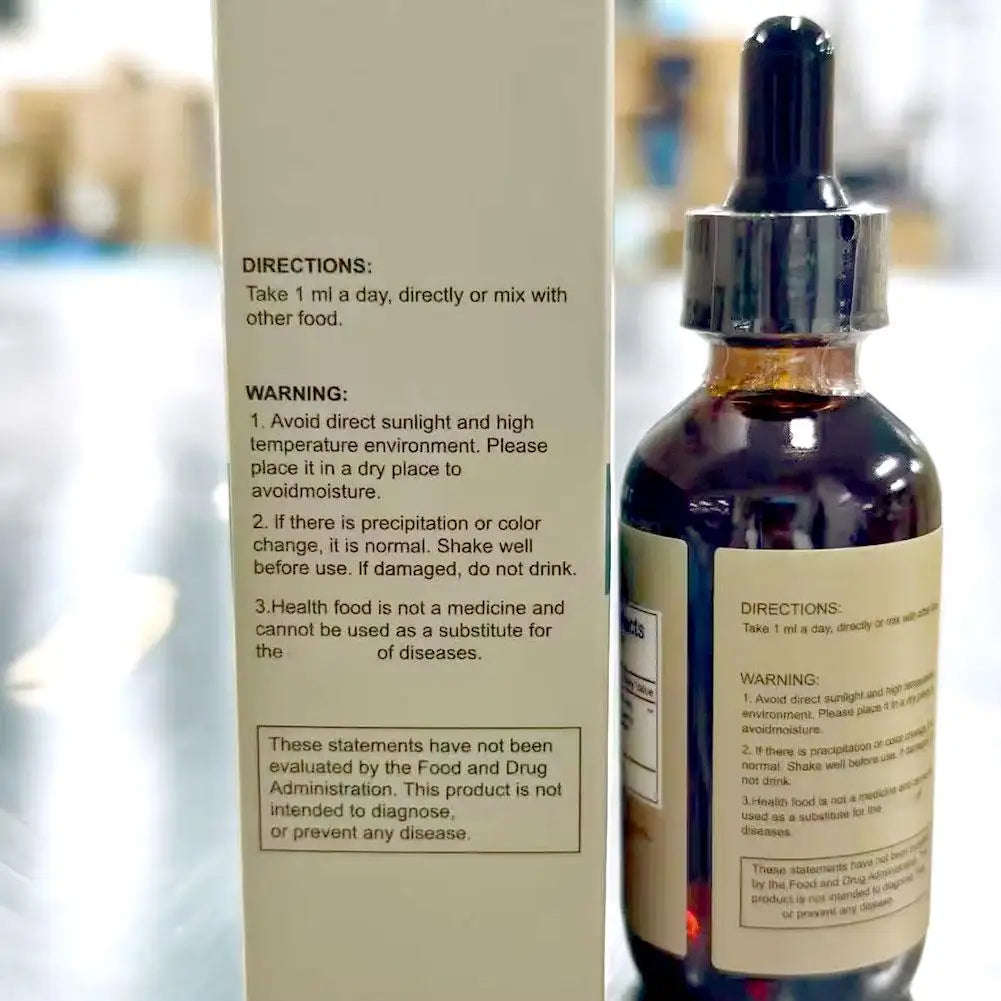 Lymphatic Drainage Drops 59ml, Natural Herbal Liquid Supplement for Circulatory Support, Easy-to-Use for Men & Women