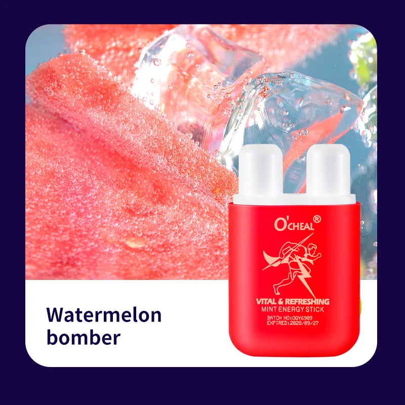O'CHEAL Dual Hole Energizing Energy Bar Stick Aromatherapy Inhaler Energy Vapors Stick Aromatherapy Stick Stimulating Scent