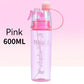 600ml New Creative Spray Water Bottle Portable Atomizing Bottles Outdoor Sports Gym Drinking Drinkware Bottles  Water Gourds