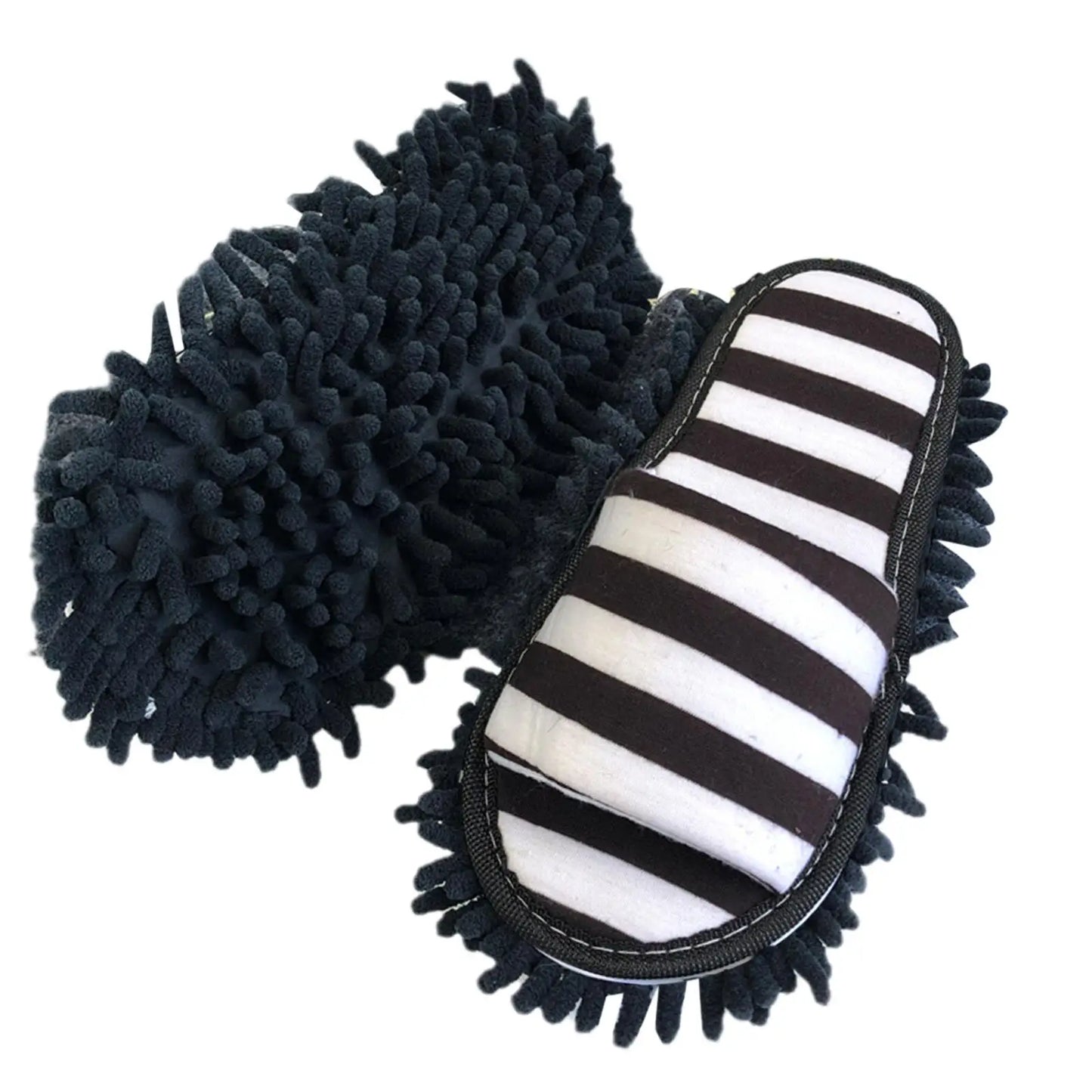 1 Pair Microfiber Dust Mop Slippers Lazy Quick Cleaning Floor Cleaning Slipper Washable Home Shoes Home Bathroom Cleanning Tools