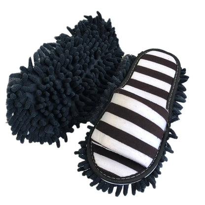 1 Pair Microfiber Dust Mop Slippers Lazy Quick Cleaning Floor Cleaning Slipper Washable Home Shoes Home Bathroom Cleanning Tools