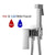 ULA Black Bidet faucet Portable Bidet Sprayer Brass Bathroom Toilet Faucet Hot Cold Water Bidet Mixer Bathroom Shower Head