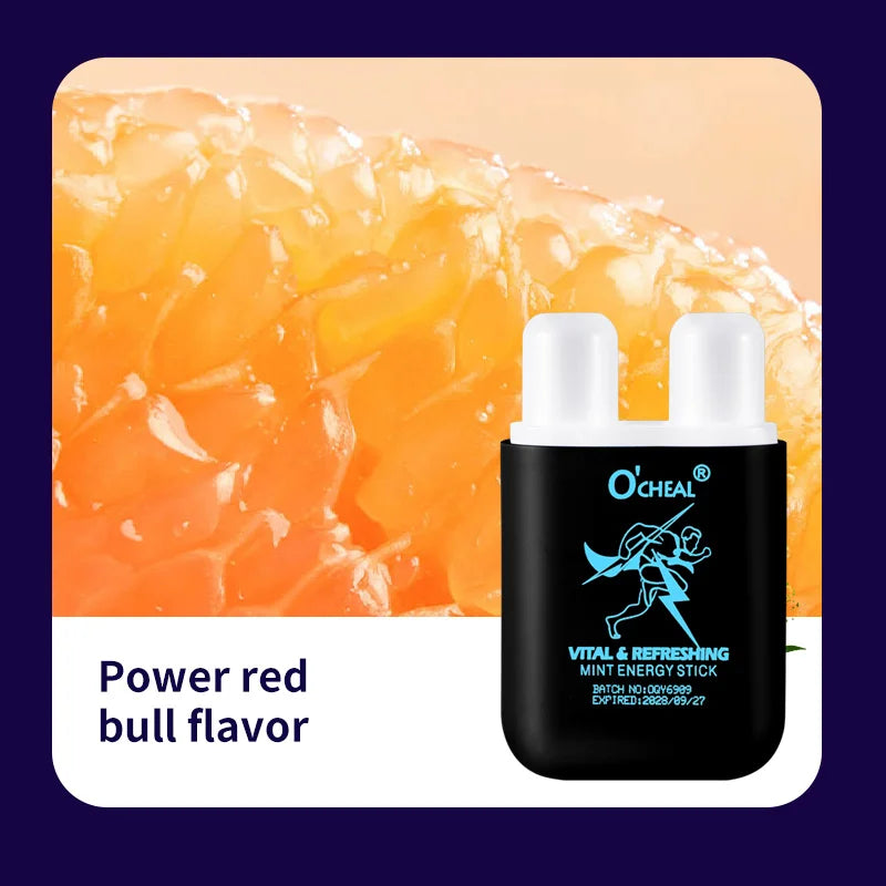 O'CHEAL Dual Hole Energizing Energy Bar Stick Aromatherapy Inhaler Energy Vapors Stick Aromatherapy Stick Stimulating Scent