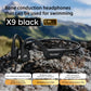 POLVCDG X9 Bone Conduction Earphones 32G IPX8 Waterproof Open Design for Swimming Running Cycling Hanging Earphones