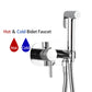 ULA Black Bidet faucet Portable Bidet Sprayer Brass Bathroom Toilet Faucet Hot Cold Water Bidet Mixer Bathroom Shower Head