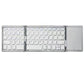 3-Folding Keyboard Mini Wireless Keyboard Foldable Dual Bluetooth Keyboard with Touchpad for Windows Android IOS iPad Phone