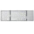 3-Folding Keyboard Mini Wireless Keyboard Foldable Dual Bluetooth Keyboard with Touchpad for Windows Android IOS iPad Phone