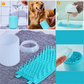 Dog Paw Cleaner Cup Soft Silicone Combs Portable Outdoor Pet Foot Washer Paw Clean Brush Quickly Wash Foot Cleaning Bucket