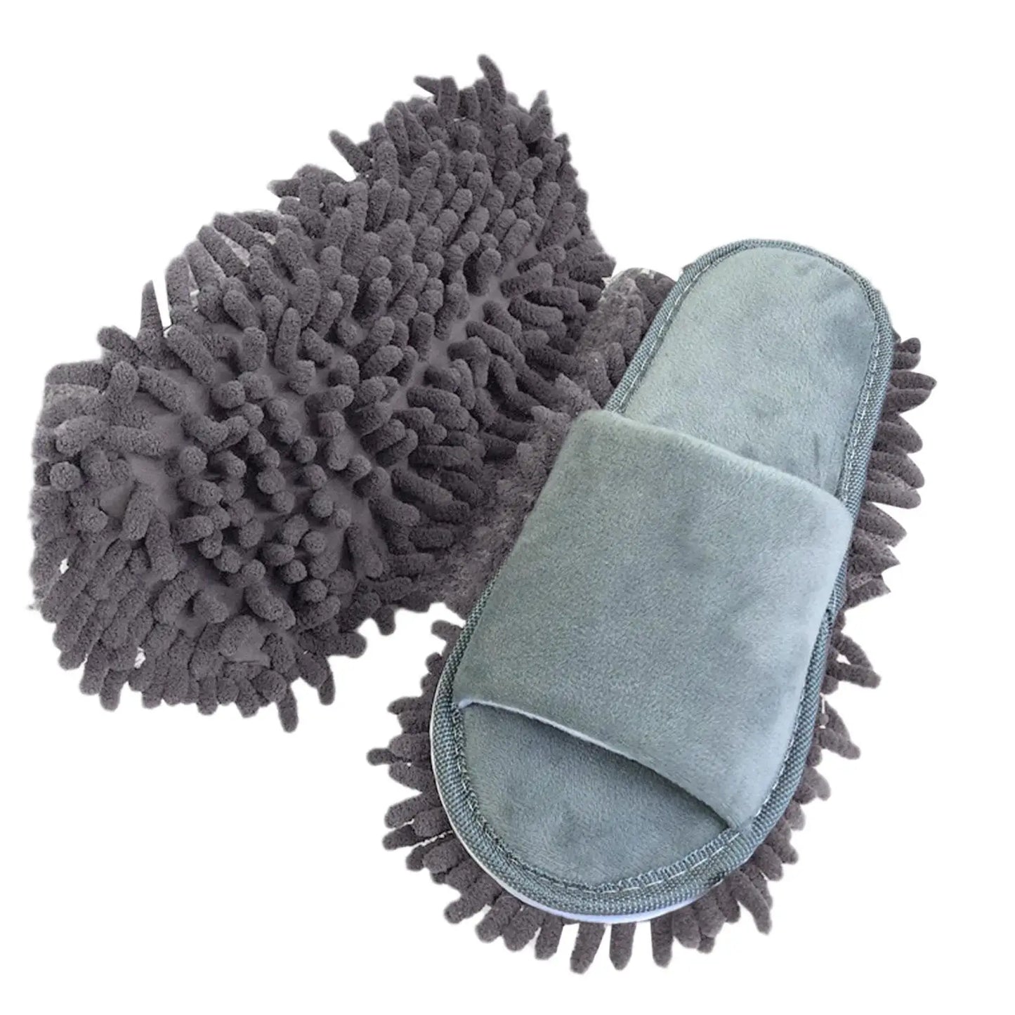 1 Pair Microfiber Dust Mop Slippers Lazy Quick Cleaning Floor Cleaning Slipper Washable Home Shoes Home Bathroom Cleanning Tools